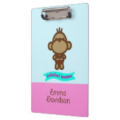 Cute Monkey Custom Name クリップボード (左)