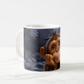 Cute Monkey Image コーヒーマグカップ (正面左)