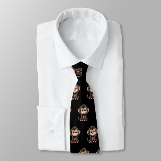 Cute Monkey Kawaii Neck Tie ネクタイ (タイ)