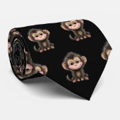 Cute Monkey Kawaii Neck Tie ネクタイ (ロール)