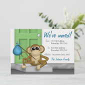 Cute Monkey on Doorstep – お知らせ 案内状 (スタンド正面)