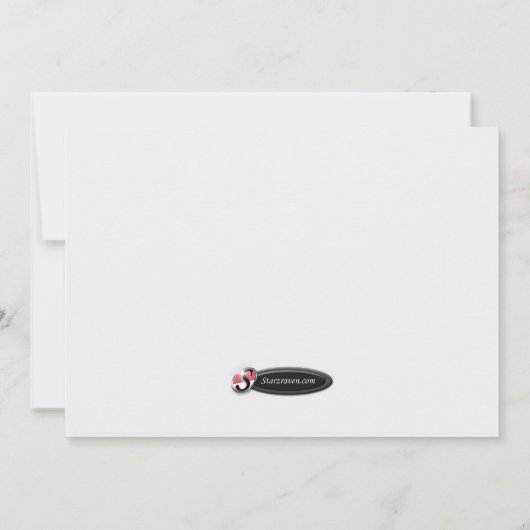 Cute Monkey on Doorstep – お知らせ 案内状 (裏面)