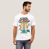 Cute monkey scientist tシャツ (正面フル)