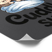 Cute Monkey Sleep Couple This Is My Cuddle  ポスター (角)