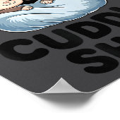 Cute Monkeys Snuggle This Is Our Cuddle  ポスター (角)