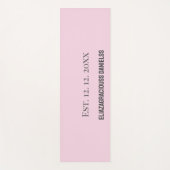 Cute Monogram Initial Personalized Yoga Mat Gift ヨガマット (正面)