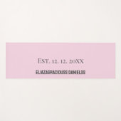 Cute Monogram Initial Personalized Yoga Mat Gift ヨガマット (正面(横))