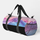  Cute Monogrammed Colorful  ダッフルバッグ (右コーナー)