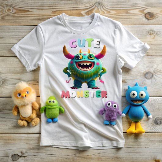 Cute Monster ベビーTシャツ