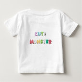 Cute Monster ベビーTシャツ (裏面)