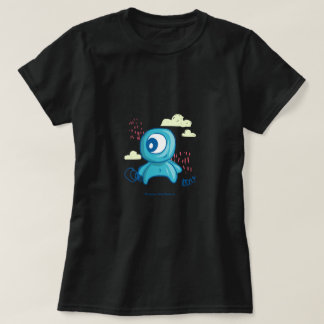 Cute Monster Cartoon Character Design | Blue Doodl Tシャツ