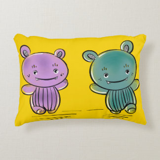 Cute Monster Friends  Decorative Cushion アクセントクッション