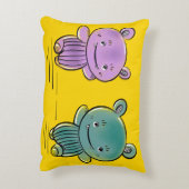 Cute Monster Friends  Decorative Cushion アクセントクッション (裏面(縦))
