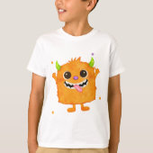 Cute Monster Kids Tee, Birthday Gift for Boys  Tシャツ (正面)