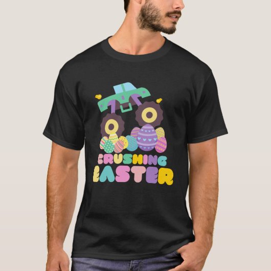 Cute Monster Truck Easter Egg For Toddlers Tシャツ (正面)