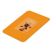 Cute Monster with Flower Magnet  Fun Birthday Gift マグネット (左側)