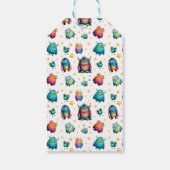 Cute Monsters Whimsical Kids' Birthday Thank You ギフトタグ (裏面)