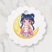 Cute Moon Bunny Girl  フェイバータグ (裏面)