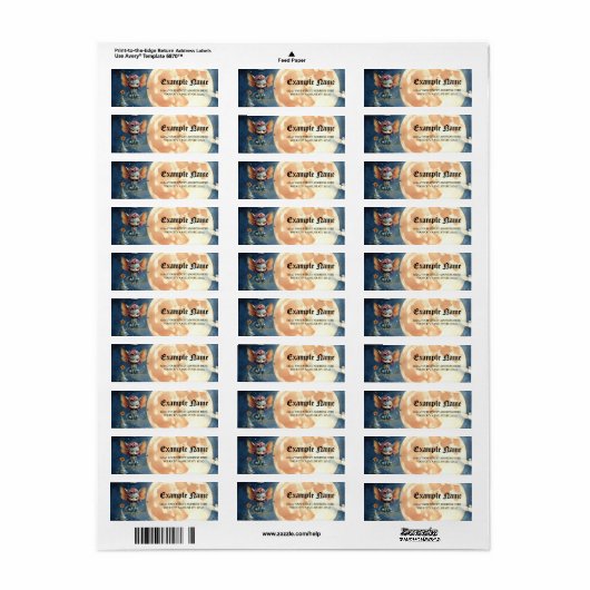 Cute Moonlit Fantasy Creature ラベル (フルシート)