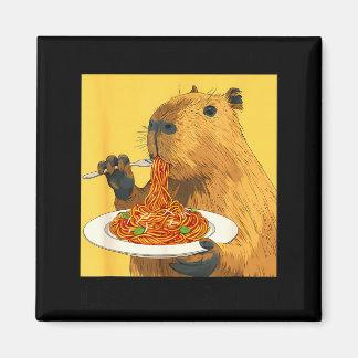 Cute More Spaghetti Less Upsetti Capybara マグネット