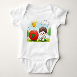 Cute Morocco Baby Bodysuit – Little Moroccan Pride ベビーボディスーツ