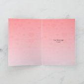 Cute Mother and Baby Bunny Mother's Day Folded シーズンカード (内部)