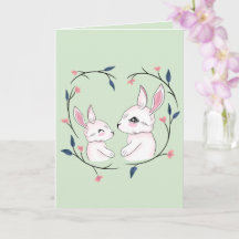 Cute Mother Bunny Floral Easter & Mother's Day
