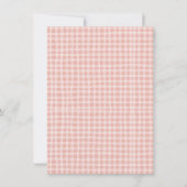 Cute Mother Goose & Gosling Pink Baby Shower   招待状 (裏面)