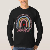 Cute Mother s Day Blessed To Be Called Granna Rain Tシャツ (正面)