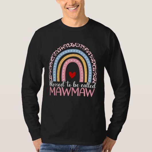 Cute Mother s Day Blessed To Be Called Mawmaw Rain Tシャツ (正面)
