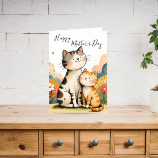 Cute Mother’s Day Cat Card シーズンカード