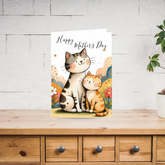 Cute Mother’s Day Cat Card シーズンカード