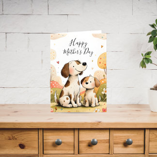 Cute Mother’s Day Dog Card シーズンカード