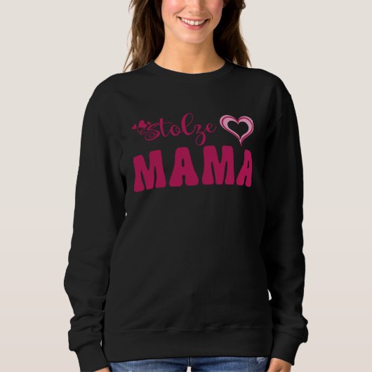Cute Motheru2019s Day Love Heart Women Stolze Mama スウェットシャツ (正面)