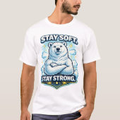 Cute Motivational Animal Strength Graphic Tee Tシャツ (正面)