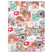 Cute Motivational – Positive Quote Kawaii  クリップボード (裏面)