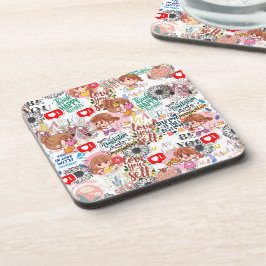 Cute Motivational – Positive Quote Kawaii  コースター