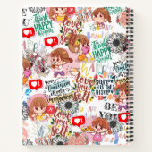 Cute Motivational – Positive Quote Kawaii  ノートブック (裏面)