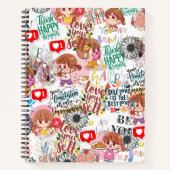 Cute Motivational – Positive Quote Kawaii  ノートブック (正面)