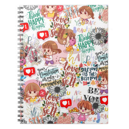 Cute Motivational – Positive Quote Kawaii  ノートブック