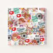 Cute Motivational – Positive Quote Kawaii  ノートブック (裏面)