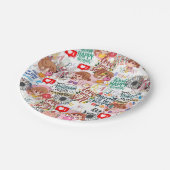 Cute Motivational – Positive Quote Kawaii  ペーパープレート (アングル)