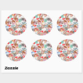 Cute Motivational – Positive Quote Kawaii ラウンドシール (シート)