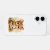 Cute Mouse Coffee iPhone 16 Case Kawaii 16ケース (裏面横)