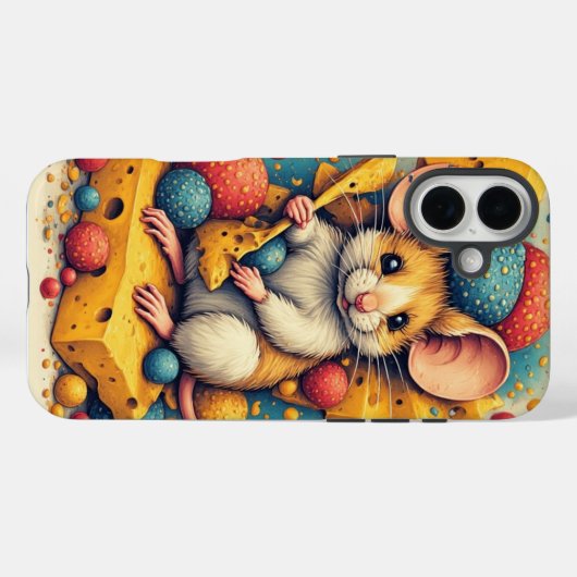 Cute Mouse iPhone / iPad case Case-Mate iPhoneケース (裏面 (横))