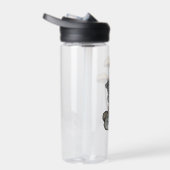 Cute Mouse Standing on Rocks, with Mushrooms ウォーターボトル (右面)