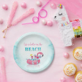 Cute Mouse  Stylish Beach   ペーパープレート (パーティー)