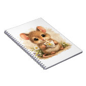 Cute Mouse Tea Spiral Notebook Kawaii ノートブック (右側)