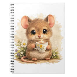 Cute Mouse Tea Spiral Notebook Kawaii ノートブック