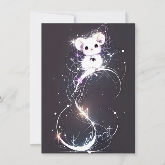 Cute Mouse Unique Christmas Cards シーズンカード (正面)